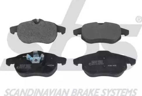 SBS 1501223628 - Brake Pad Set, disc brake www.autospares.lv