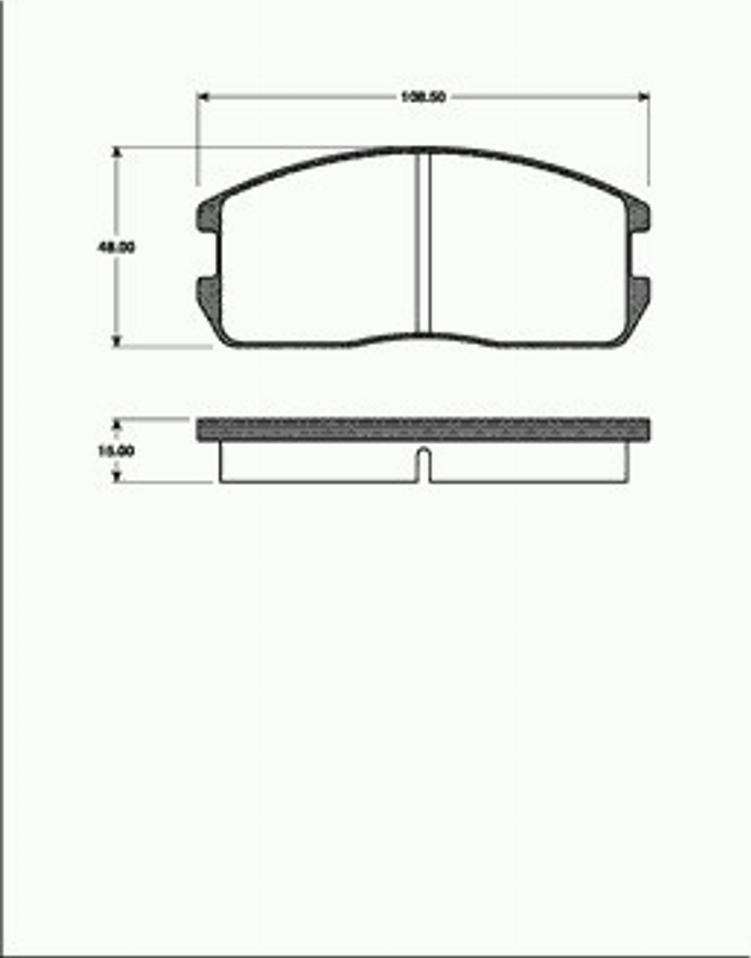 SBS 1501223003 - Brake Pad Set, disc brake www.autospares.lv