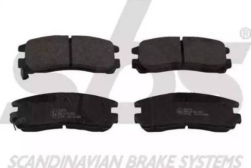 SBS 1501223016 - Brake Pad Set, disc brake www.autospares.lv