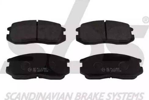 SBS 1501223017 - Brake Pad Set, disc brake www.autospares.lv