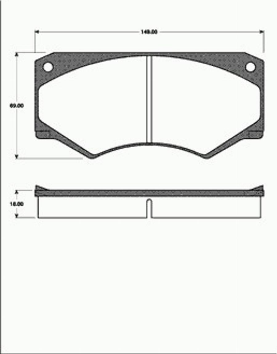 SBS 1501223305 - Bremžu uzliku kompl., Disku bremzes autospares.lv