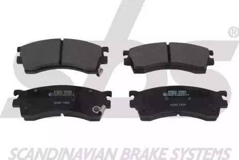 SBS 1501223241 - Brake Pad Set, disc brake www.autospares.lv