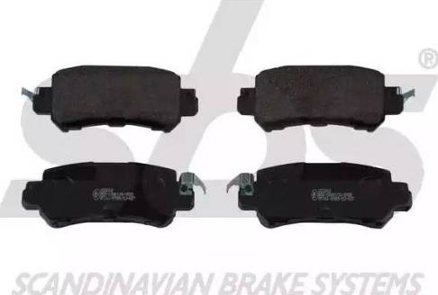 SBS 1501223263 - Brake Pad Set, disc brake www.autospares.lv