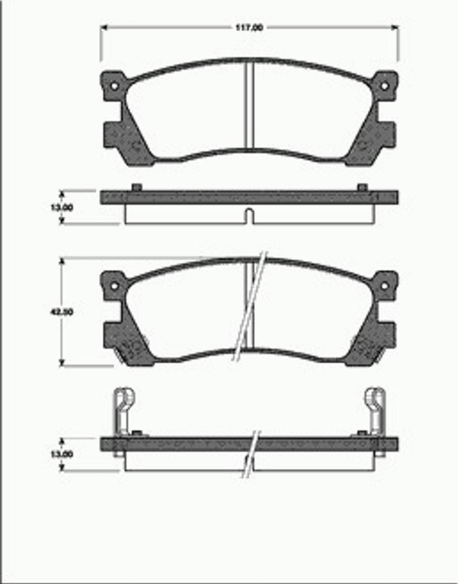 SBS 1501223217 - Bremžu uzliku kompl., Disku bremzes autospares.lv