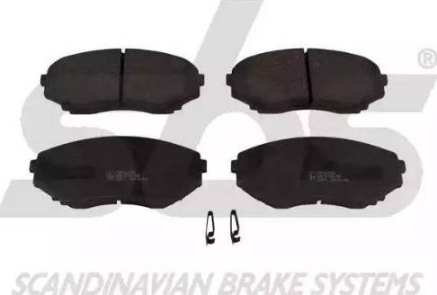 SBS 1501223238 - Brake Pad Set, disc brake www.autospares.lv