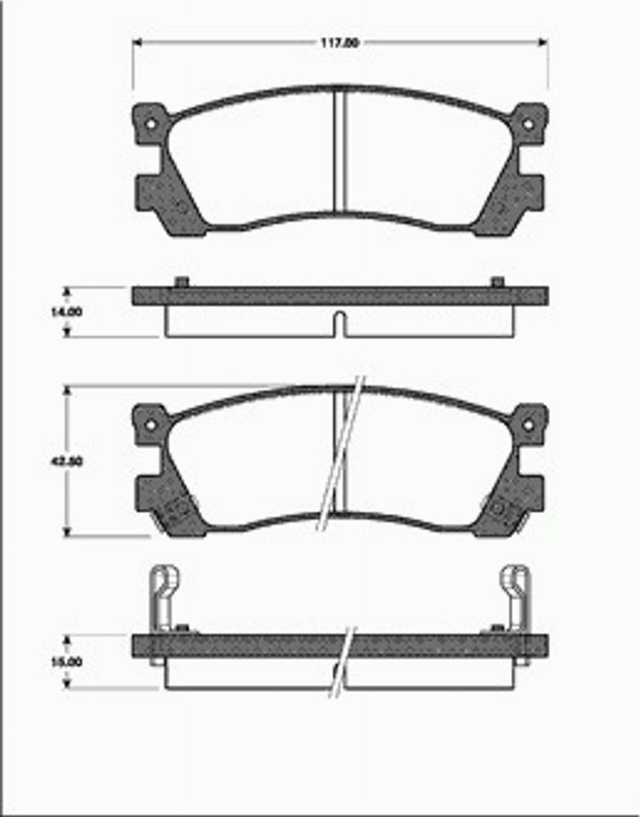 SBS 1501223237 - Bremžu uzliku kompl., Disku bremzes www.autospares.lv