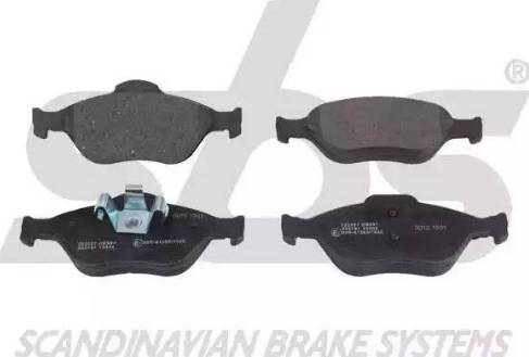 SBS 1501222557 - Brake Pad Set, disc brake www.autospares.lv