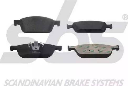 SBS 1501222580 - Brake Pad Set, disc brake www.autospares.lv