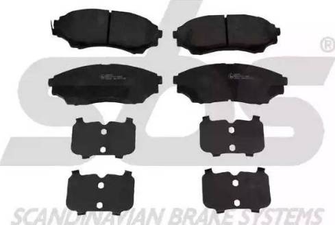 SBS 1501222574 - Brake Pad Set, disc brake www.autospares.lv