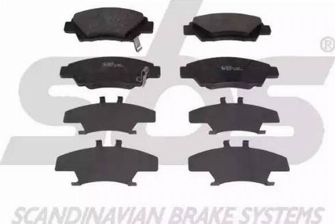 SBS 1501222648 - Brake Pad Set, disc brake www.autospares.lv