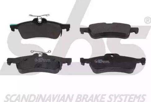 SBS 1501222650 - Brake Pad Set, disc brake www.autospares.lv