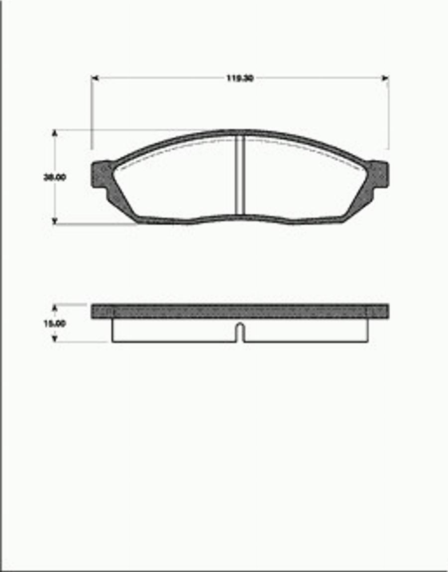 SBS 1501222603 - Bremžu uzliku kompl., Disku bremzes autospares.lv