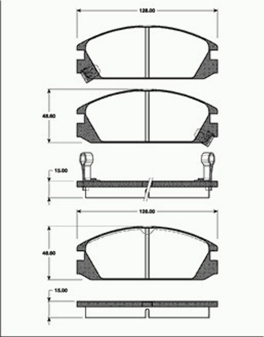 SBS 1501222607 - Тормозные колодки, дисковые, комплект www.autospares.lv