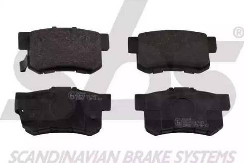 SBS 1501222634 - Brake Pad Set, disc brake www.autospares.lv