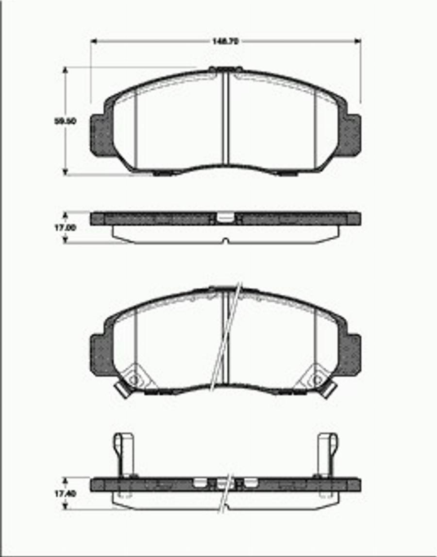 SBS 1501222637 - Bremžu uzliku kompl., Disku bremzes www.autospares.lv