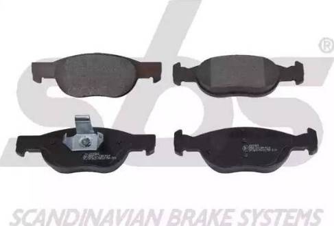 SBS 1501222363 - Brake Pad Set, disc brake www.autospares.lv