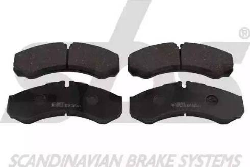 SBS 1501222367 - Brake Pad Set, disc brake www.autospares.lv