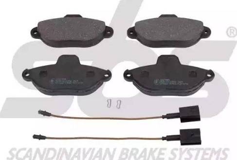 SBS 1501222385 - Brake Pad Set, disc brake www.autospares.lv