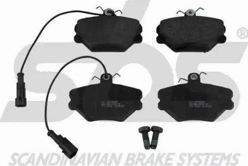 SBS 1501222325 - Brake Pad Set, disc brake www.autospares.lv