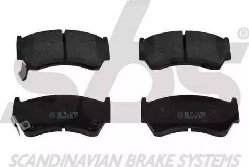 SBS 1501222244 - Brake Pad Set, disc brake www.autospares.lv