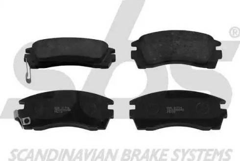 SBS 1501222242 - Brake Pad Set, disc brake www.autospares.lv