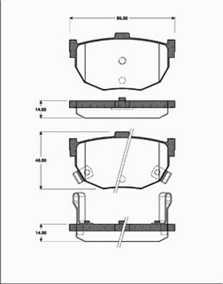 SBS 1501222222 - Bremžu uzliku kompl., Disku bremzes autospares.lv