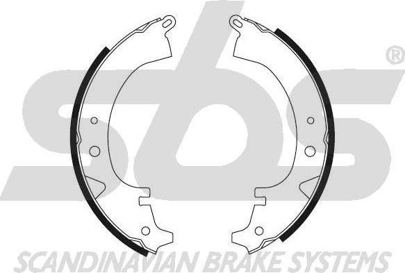 SBS 18492745462 - Brake Shoe Set www.autospares.lv