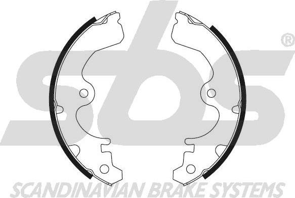 SBS 18492745399 - Brake Shoe Set www.autospares.lv