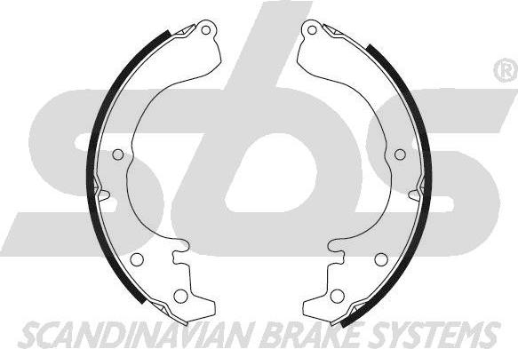 SBS 18492745351 - Brake Shoe Set www.autospares.lv