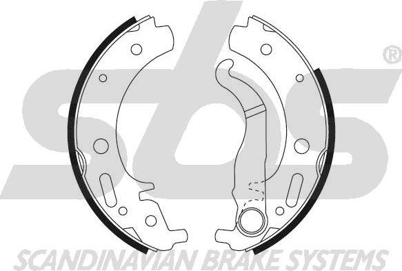 SBS 1849275802 - Brake Shoe Set www.autospares.lv