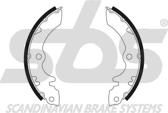 SBS 18492752433 - Brake Shoe Set www.autospares.lv