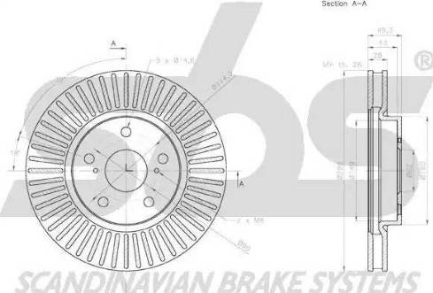 SBS 18153145167 - Тормозной диск www.autospares.lv