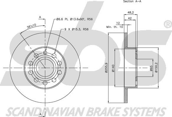 SBS 1815314794 - Bremžu diski autospares.lv