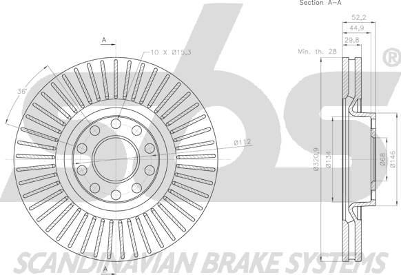 SBS 18153147140 - Bremžu diski autospares.lv