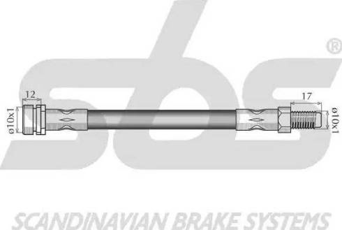 SBS 13308525153 - Brake Hose www.autospares.lv