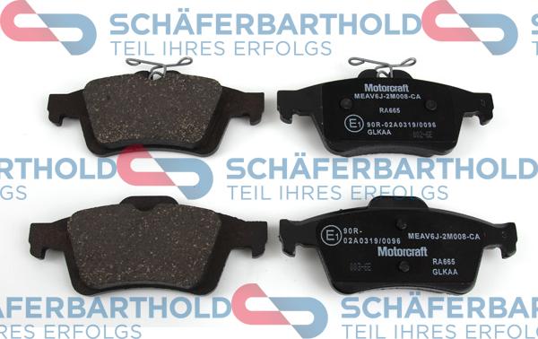 Schferbarthold 941 06 503 01 11 - Тормозные колодки, дисковые, комплект www.autospares.lv