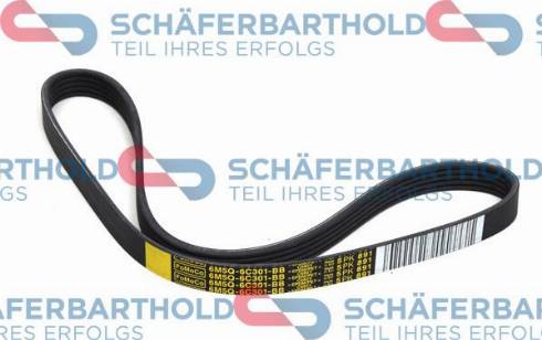 Schferbarthold 902 06 669 01 11 - Поликлиновой ремень www.autospares.lv