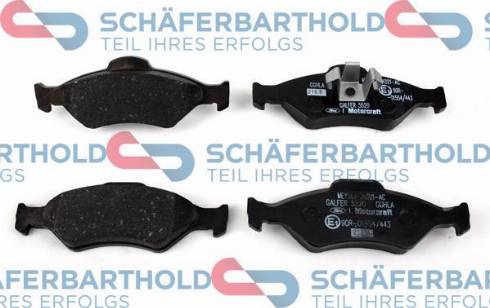 Schferbarthold 939 06 591 01 11 - Тормозные колодки, дисковые, комплект www.autospares.lv