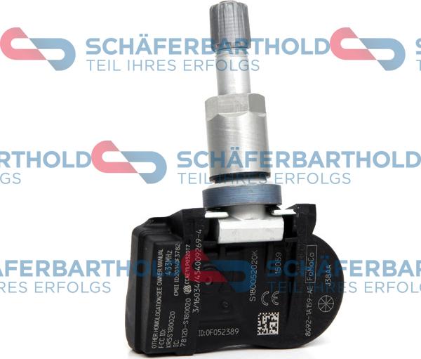 Schferbarthold 922 06 975 01 11 - Wheel Sensor, tyre pressure control system www.autospares.lv