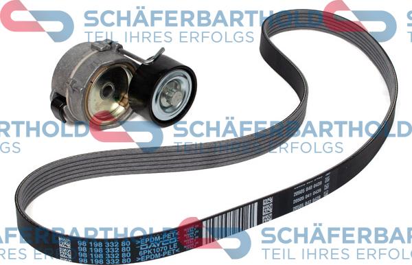 Schferbarthold 300 27 847 01 11 - Поликлиновый ременный комплект www.autospares.lv