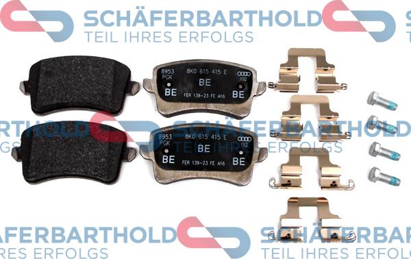 Schferbarthold 315 04 111 01 11 - Тормозные колодки, дисковые, комплект www.autospares.lv