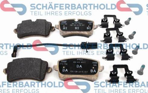 Schferbarthold 315 04 118 01 11 - Brake Pad Set, disc brake www.autospares.lv