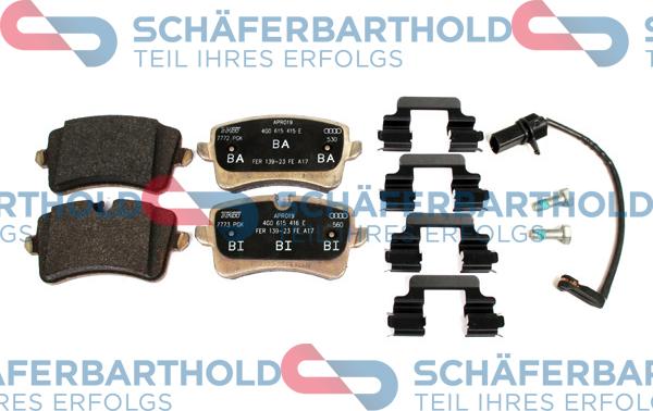 Schferbarthold 315 04 121 01 11 - Тормозные колодки, дисковые, комплект www.autospares.lv