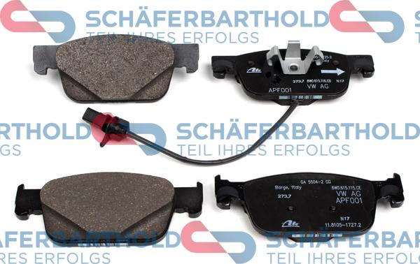 Schferbarthold 315 04 123 01 11 - Bremžu uzliku kompl., Disku bremzes www.autospares.lv