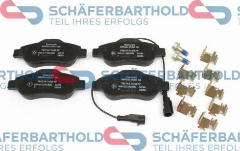 Schferbarthold 315 06 182 01 11 - Тормозные колодки, дисковые, комплект www.autospares.lv