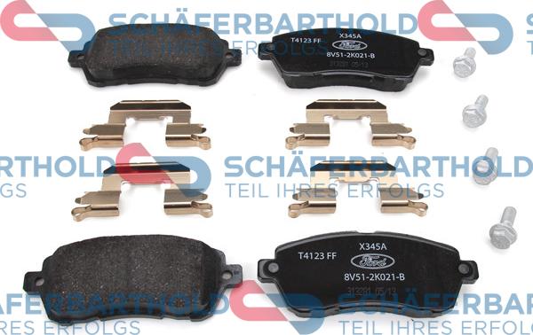 Schferbarthold 315 06 201 01 11 - Тормозные колодки, дисковые, комплект www.autospares.lv