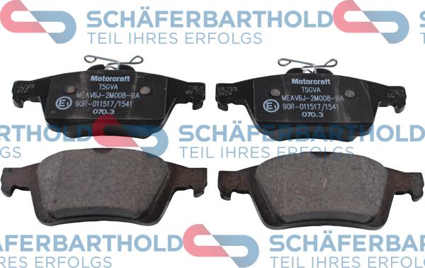 Schferbarthold 315 06 213 01 11 - Тормозные колодки, дисковые, комплект www.autospares.lv