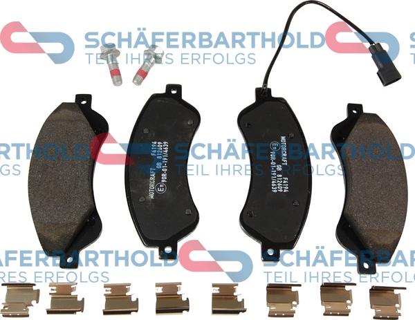 Schferbarthold 315 06 217 01 11 - Bremžu uzliku kompl., Disku bremzes www.autospares.lv