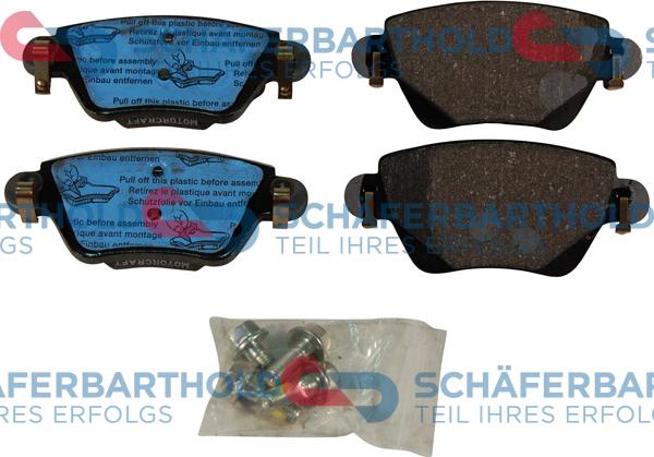 Schferbarthold 315 06 284 01 11 - Тормозные колодки, дисковые, комплект www.autospares.lv