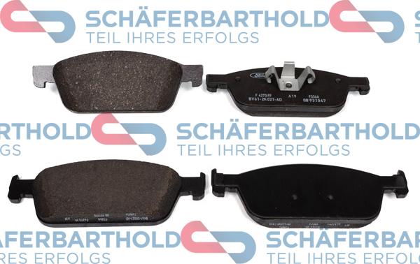 Schferbarthold 315 06 274 01 11 - Тормозные колодки, дисковые, комплект www.autospares.lv